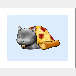 Purrpurroni Pizza Posters and Art